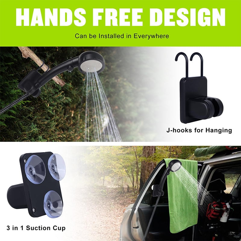 Outdoor Shower Pump Rechargeable LED Display