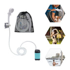 Outdoor Shower Rechargeable 90-Min Battery & Copper Motor