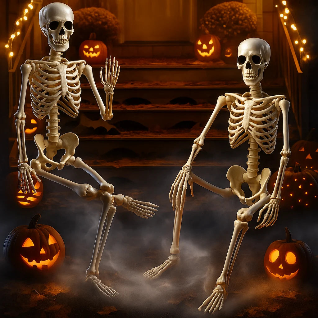 Outdoor Skeleton Poseable 6 Ft Weather-Resistant
