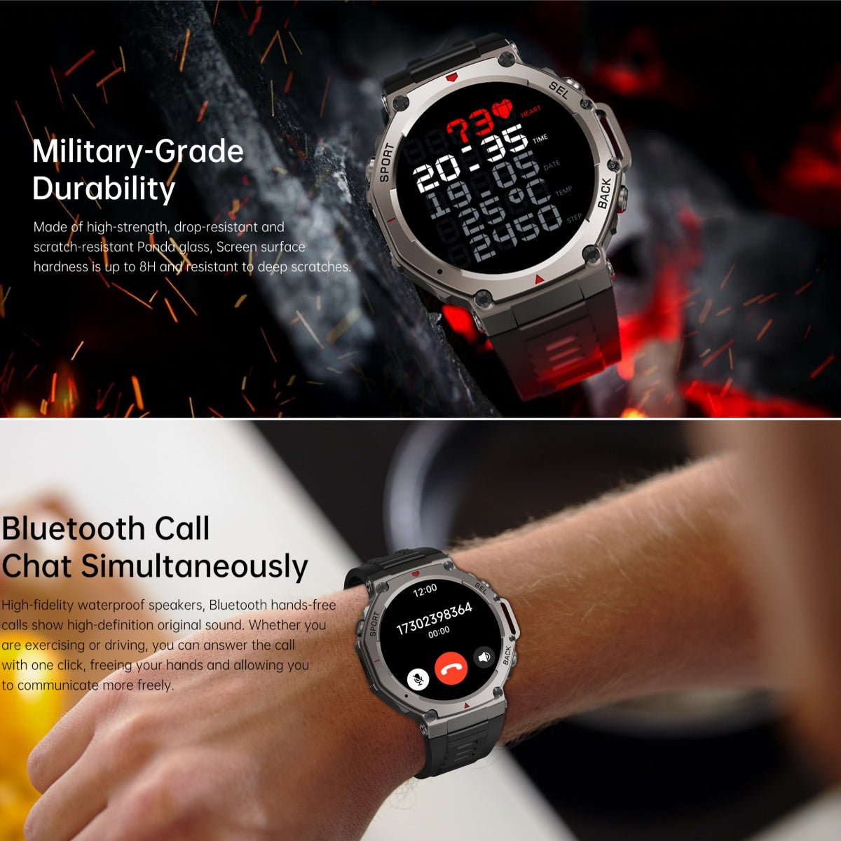 Outdoor Smartwatch Dual-Band GPS AMOLED 5 ATM