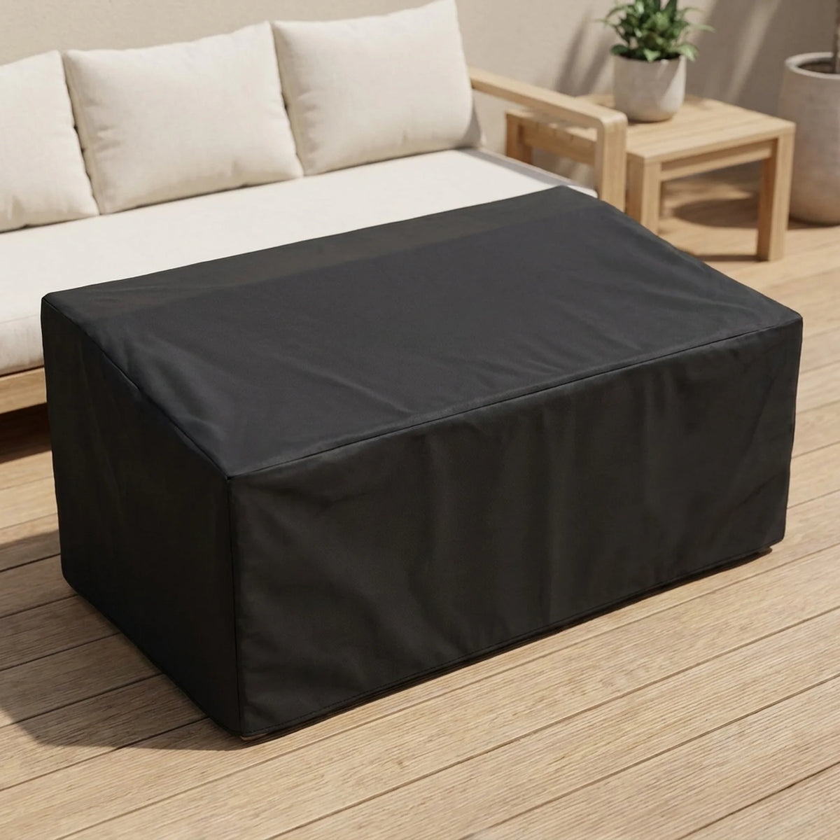 Outdoor Sofa Cover Water-Repellent Polyester Silver Inner Coating
