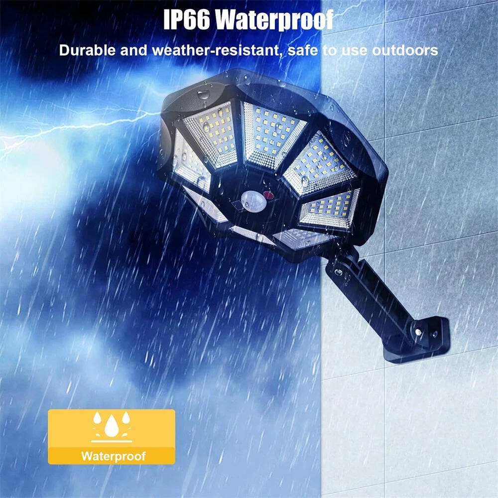 Outdoor Solar Flood Light Motion Sensor 168 COB LEDs