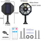 Outdoor Solar Flood Light Motion Sensor 168 COB LEDs