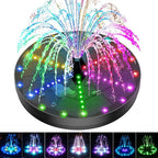 Outdoor Solar Fountain 60 LEDs 7 Spray Patterns