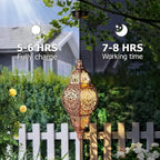 Outdoor Solar Lantern Moroccan Cut Dusk To Dawn
