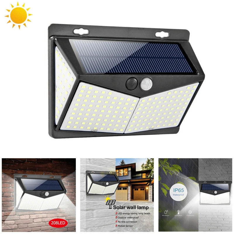 Outdoor Solar Light Motion Activated 800 Lumens