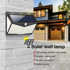 Outdoor Solar Light Motion-Activated 800 Lumens Weather-Resistant