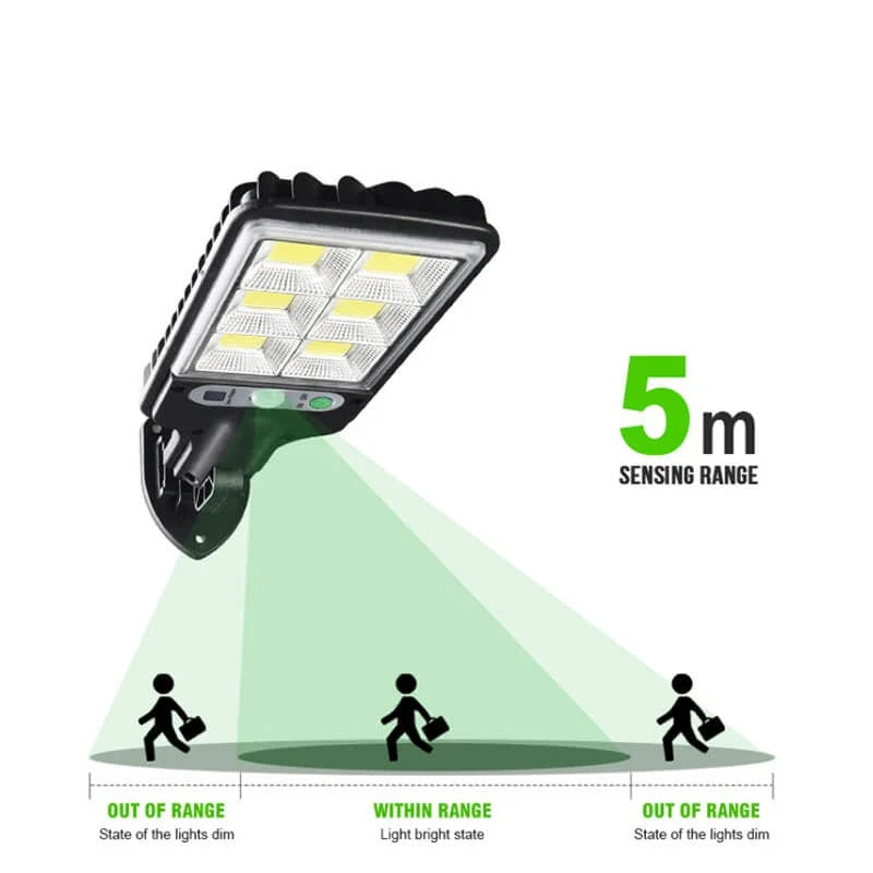 Outdoor Solar Light Motion Sensor & Remote Control IP67