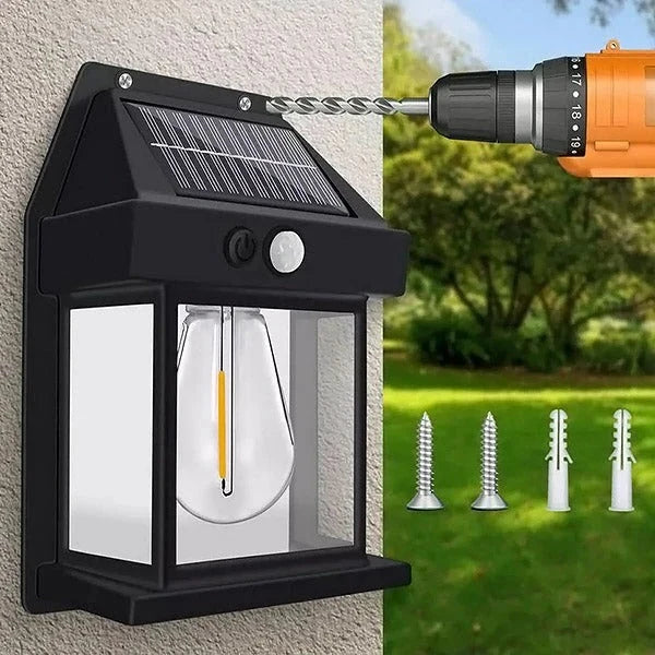 Outdoor Solar Motion Light Warm White Weather Resistant