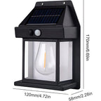 Outdoor Solar Motion Light Warm White Weather Resistant