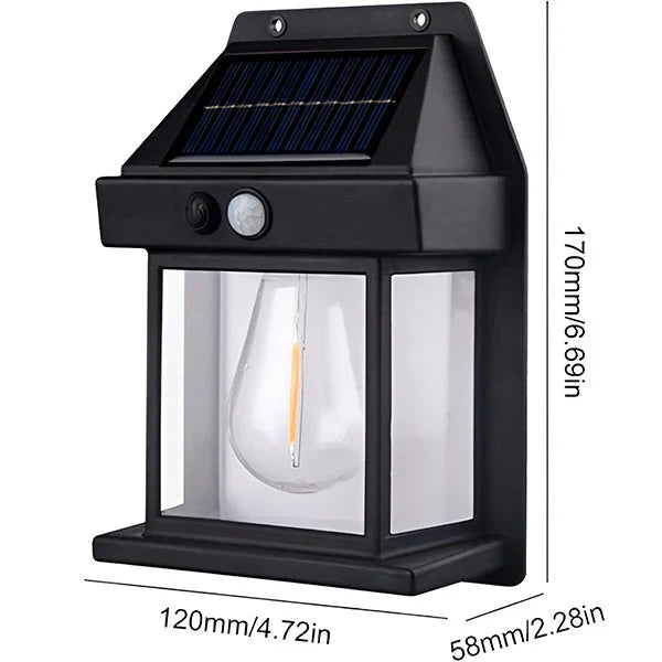 Outdoor Solar Motion Light Warm White Weather Resistant