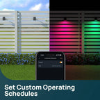 Outdoor Solar Spot Light App-Controlled RGB 14-Hour IP67 Waterproof