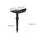 Outdoor Solar Spotlight Adjustable Zoom RGB & Waterproof