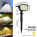 Outdoor Solar Spotlight Switchable Warm & Cool Automatic Dusk-to-Dawn Weatherproof