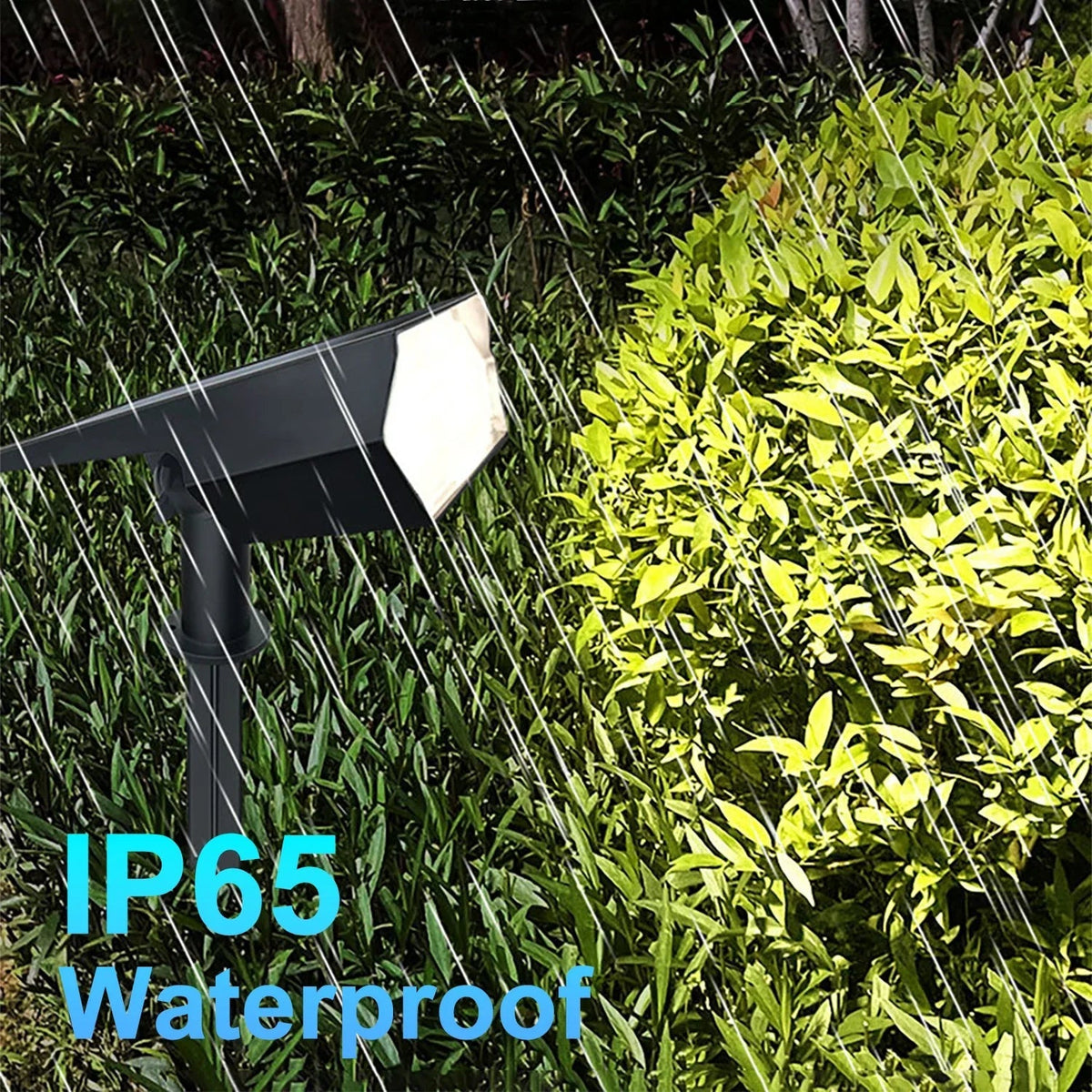 Outdoor Solar Spotlight Switchable Warm & Cool Automatic Dusk-to-Dawn Weatherproof