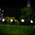 Outdoor Solar Spotlights Set of 5 Adjustable Heads