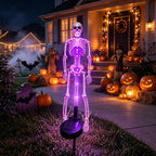 Outdoor Solar Stake Lights Skeleton Set of 2