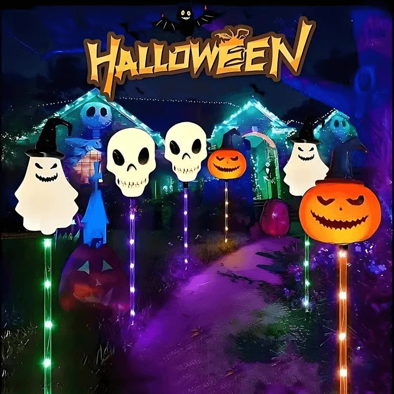 Outdoor Solar Stakes Halloween Set of 6
