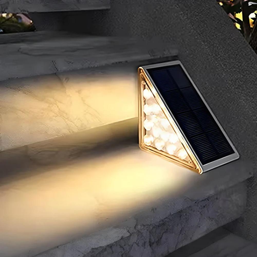 Outdoor Stair Lights Solar-Powered IP67 Waterproof
