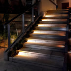 Outdoor Stair Lights Solar-Powered Warm White IP65 Easy Install