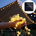 Outdoor String Lights Solar Powered LED Globe IP65