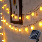 Outdoor String Lights Solar Powered LED Globe IP65