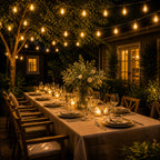 Outdoor String Lights Solar-Powered Warm Edison IP65 Waterproof