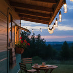 Outdoor String Lights Solar-Powered Warm Edison IP65 Waterproof