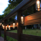 Outdoor String Lights Solar-Powered Warm Edison IP65 Waterproof