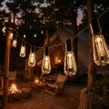 Outdoor String Lights Solar-Powered Warm Edison IP65 Waterproof
