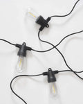 Outdoor String Lights Solar-Powered Weather-Resistant 12 Edison-Style Bulbs