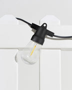 Outdoor String Lights Solar-Powered Weather-Resistant 12 Edison-Style Bulbs