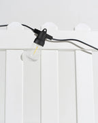 Outdoor String Lights Solar-Powered Weather-Resistant 12 Edison-Style Bulbs