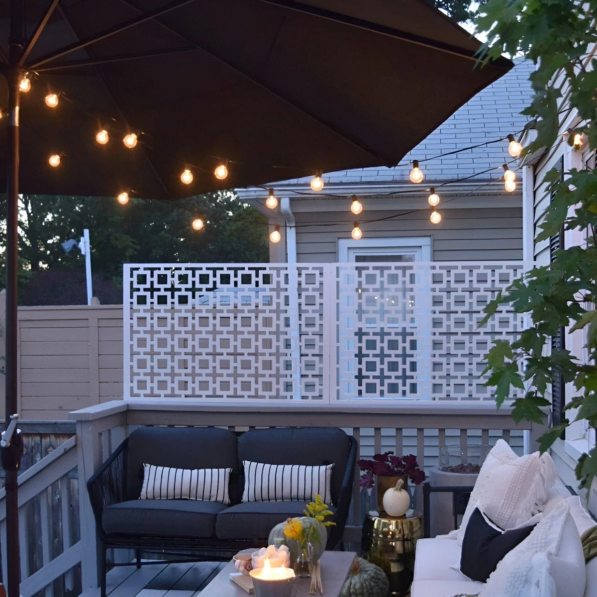 Outdoor String Lights Warm White LED Waterproof 15m/30m
