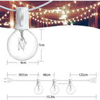 Outdoor String Lights Warm White LED Waterproof 15m/30m