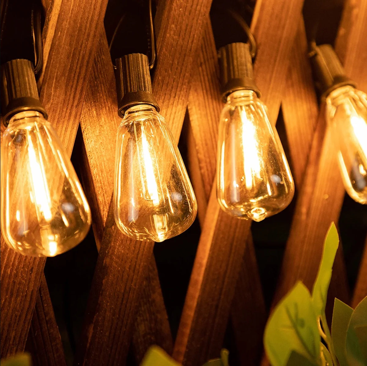 Outdoor String Lights Weatherproof & Shatterproof 10m