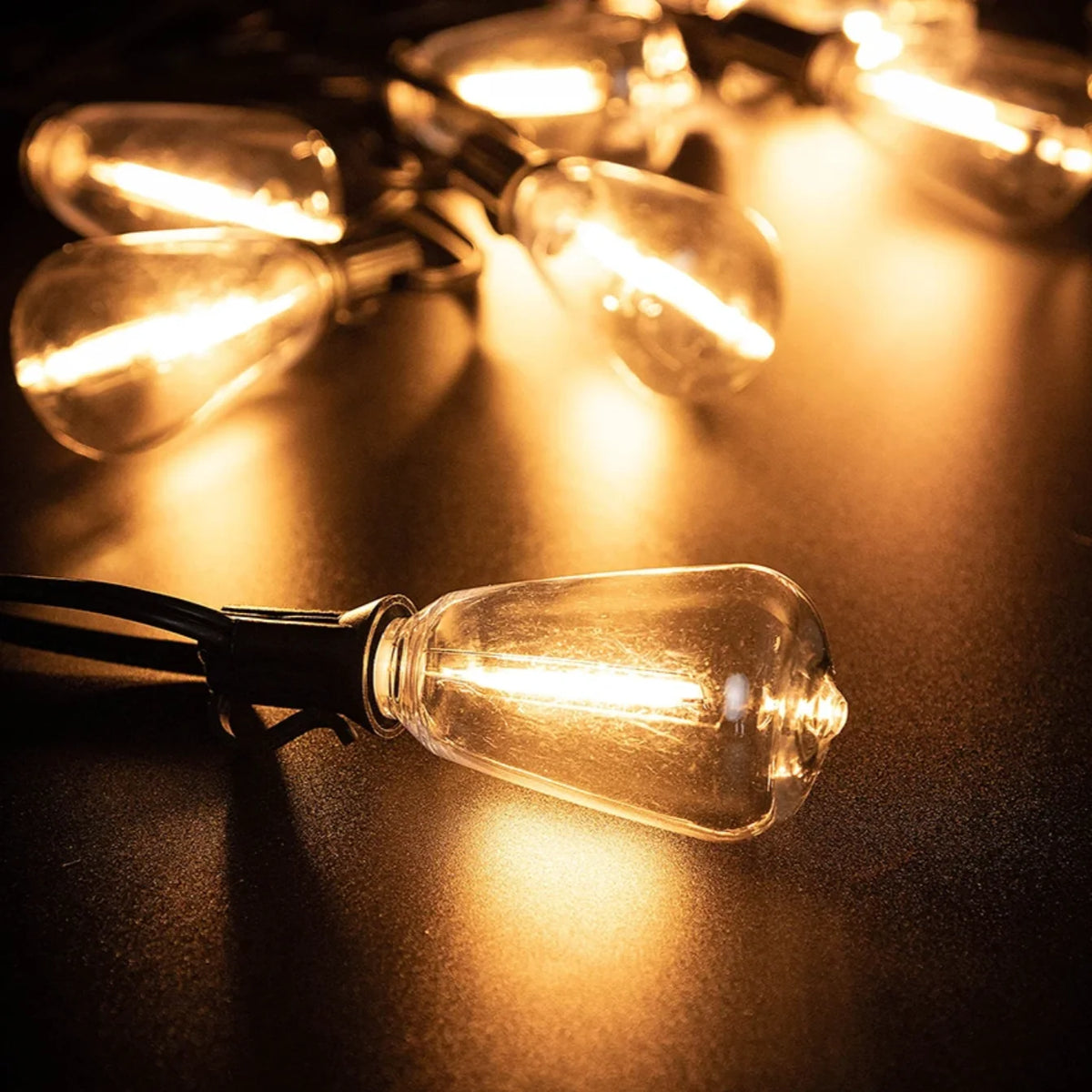 Outdoor String Lights Weatherproof & Shatterproof 10m