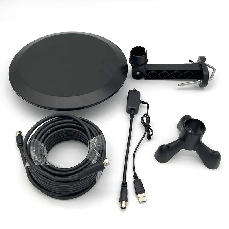 Outdoor TV Antenna 360 Degree Omnidirectional Amplified & Weather-Resistant