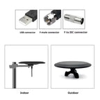 Outdoor TV Antenna 360 Degree Omnidirectional Amplified & Weather-Resistant