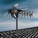 Outdoor TV Antenna 360 Degree Rotating Motor Amplified Reception