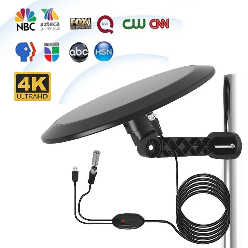 Outdoor TV Antenna 360° Omnidirectional Intelligent Signal Processor