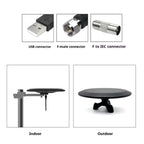 Outdoor TV Antenna 360° Omnidirectional Intelligent Signal Processor