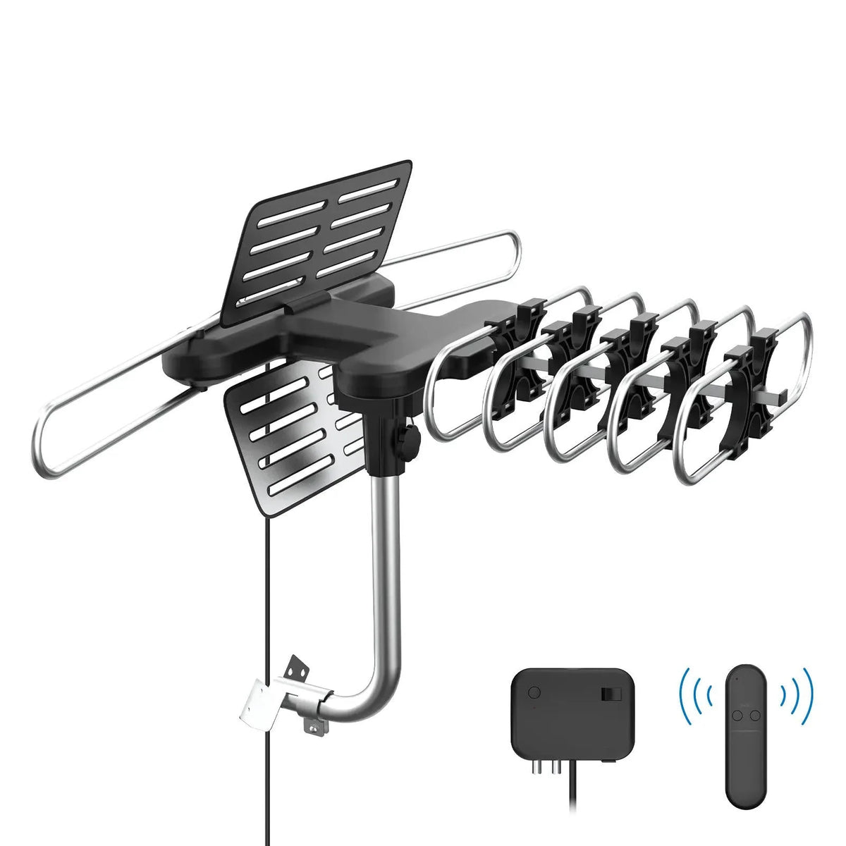 Outdoor TV Antenna Motorized 360 Degree Remote Control
