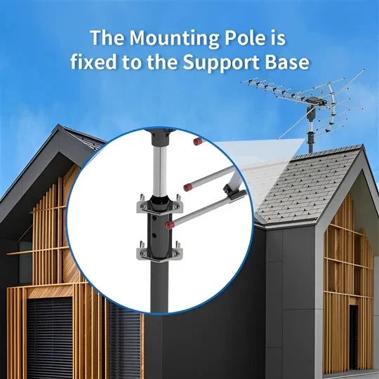 Outdoor TV Antenna Motorized 360° UHF & VHF