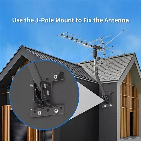 Outdoor TV Antenna Motorized 360° UHF & VHF