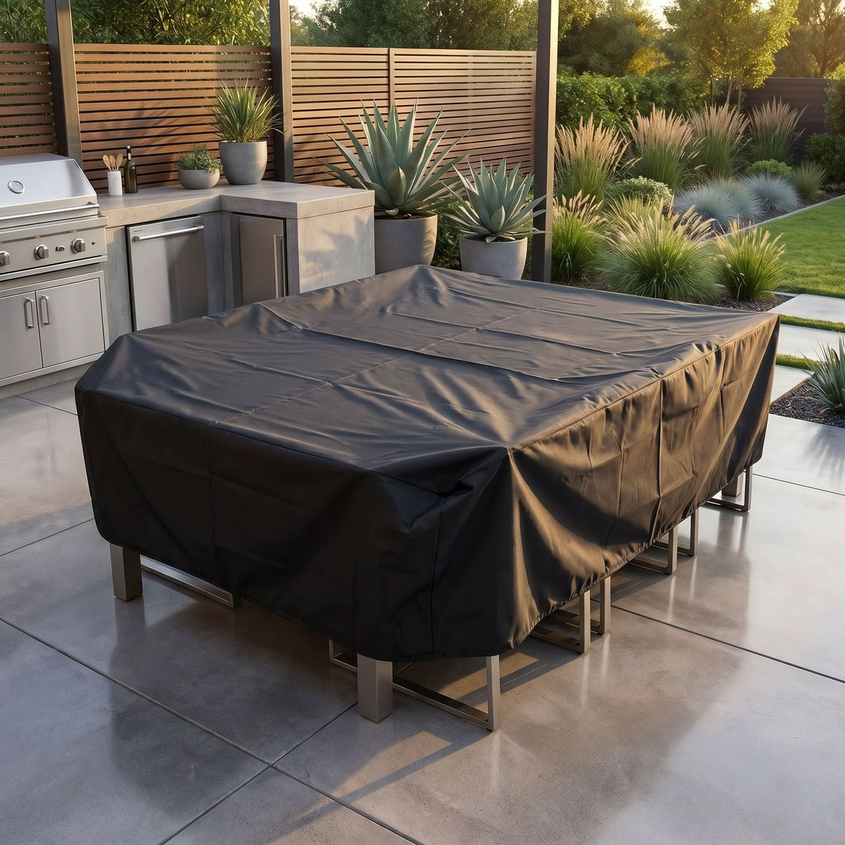 Outdoor Table & Chair Cover Waterproof UV-Resistant With Drawstring