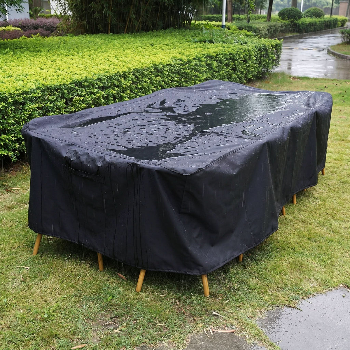 Outdoor Table & Chair Cover Waterproof UV-Resistant With Drawstring