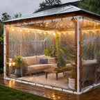 Outdoor Tarp Transparent & Waterproof Reinforced Grommets