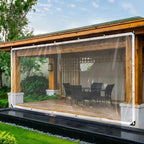 Outdoor Tarp Transparent & Waterproof Reinforced Grommets