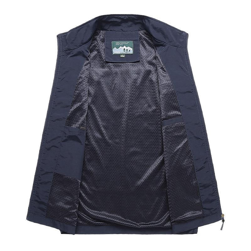 Outdoor Vest Sleeveless Quick-Drying Mesh Multiple Pockets